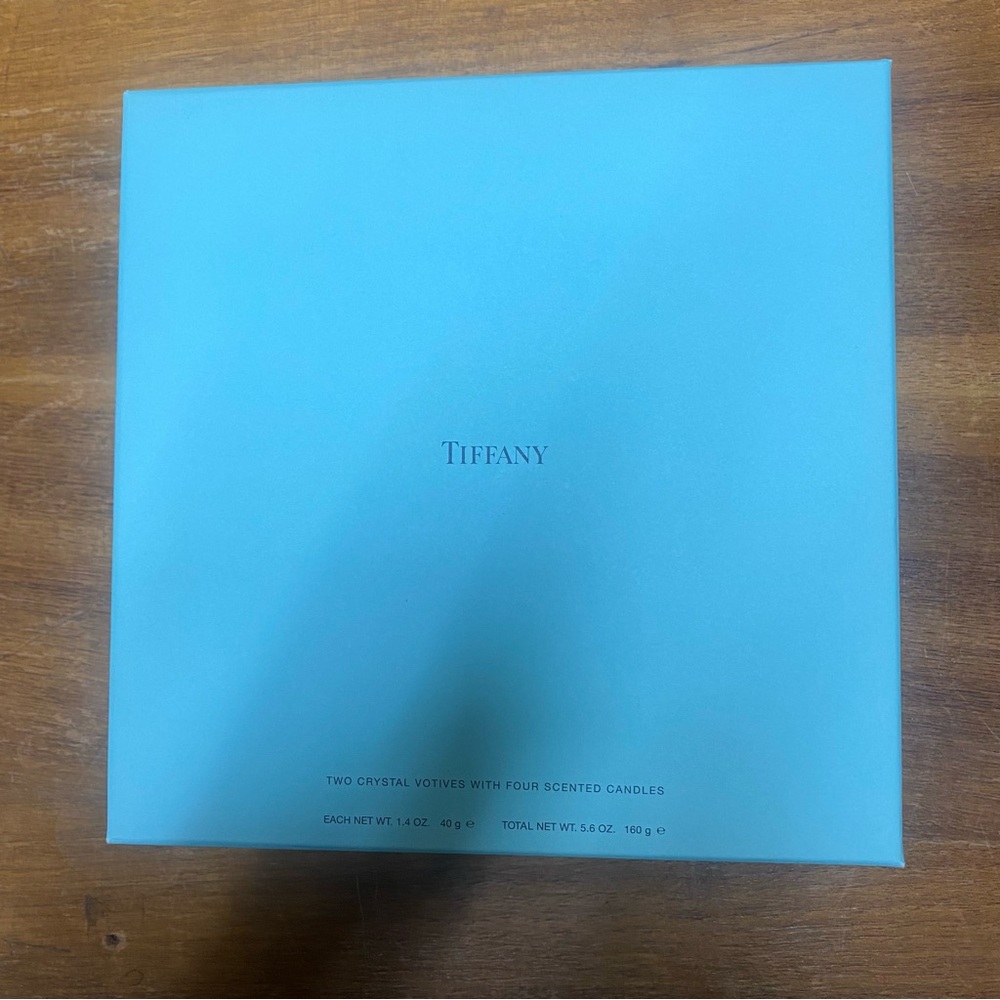 Tiffany Votive Candle Set In Box